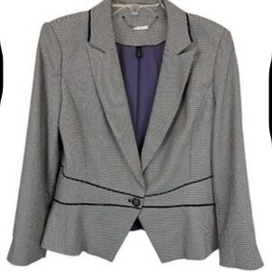 White House Black Market houndstooth Blazer.  Size 2